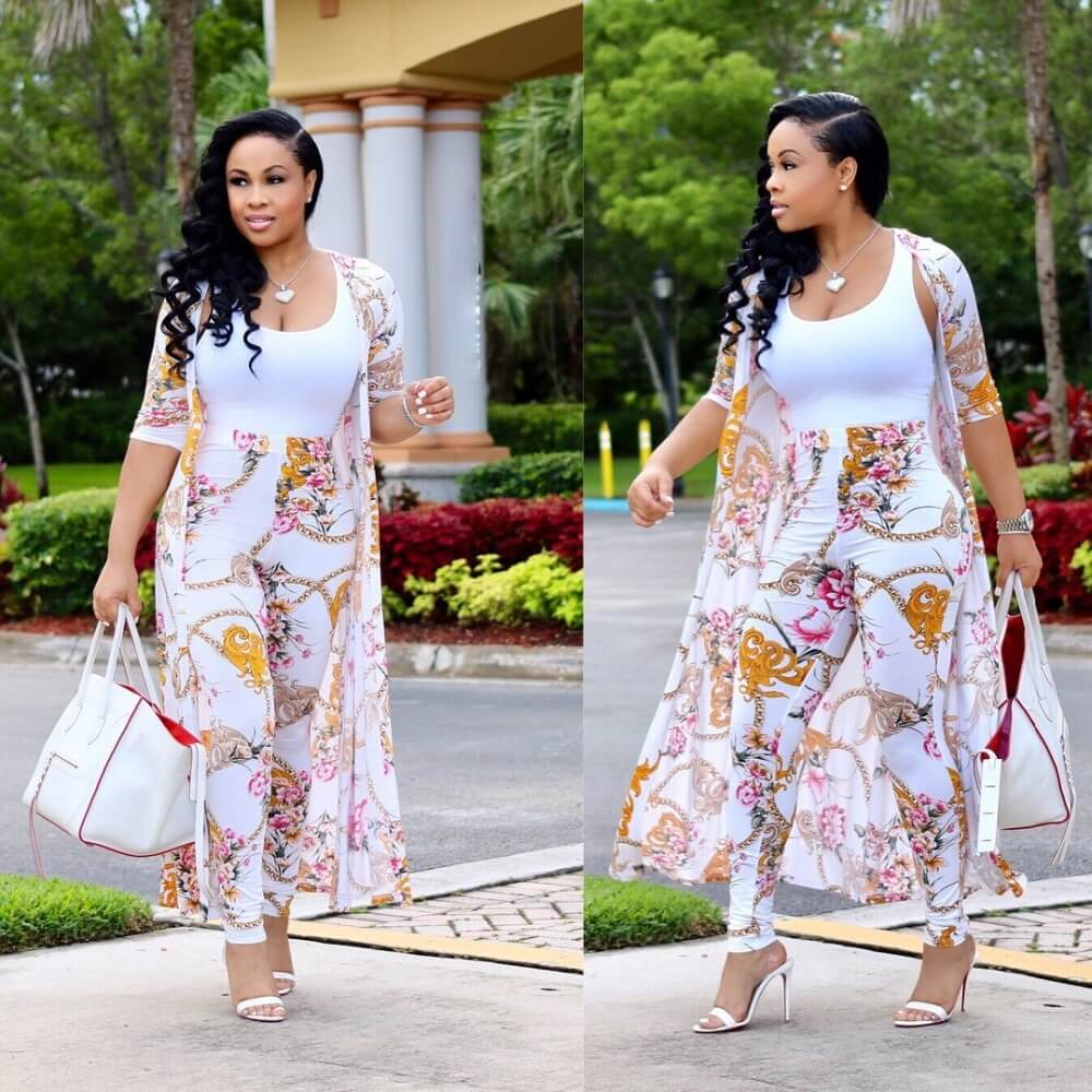 Női kimono szett nadrággal – Yasmin