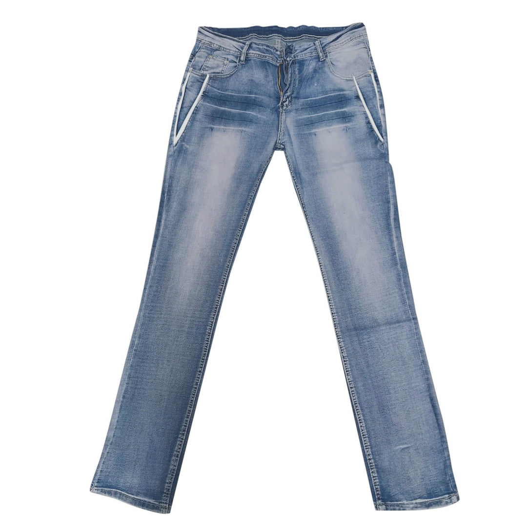Hölgyek bootcut farmernadrág zászló részletekkel – Madison