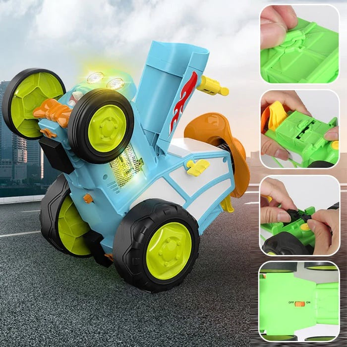 Stuntautó Fénnyel és Zenével – SpinRacer