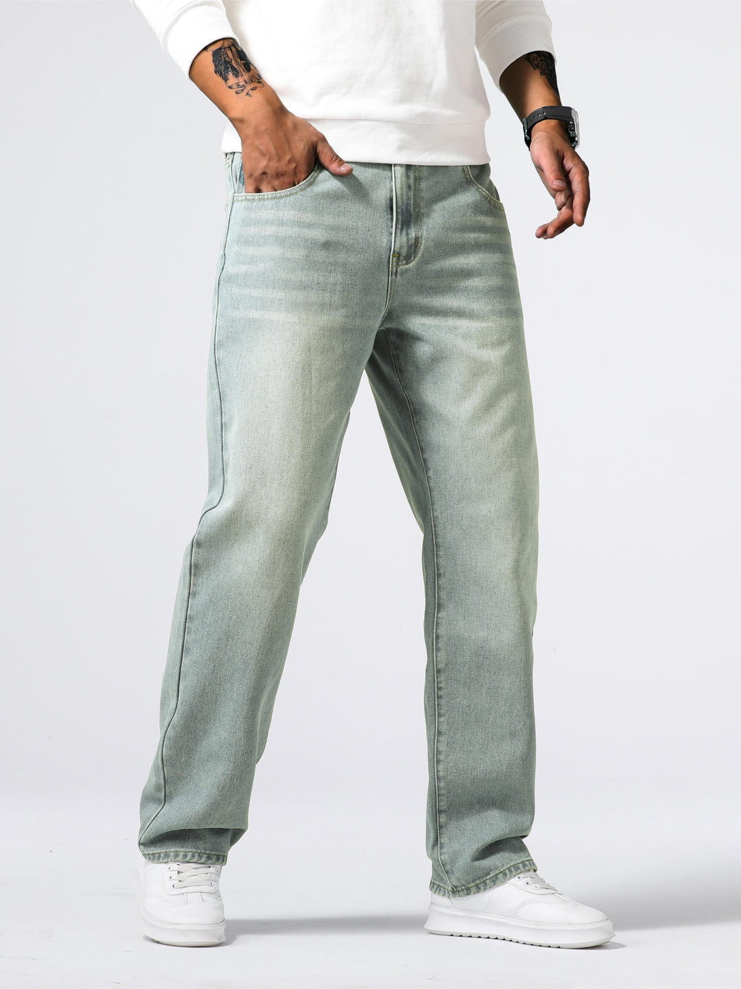 Casual utcai stílusú férfi farmer – Milánó