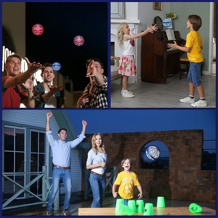Mini drón LED-világítással gyerekeknek – kézzel vezérelhető & biztonságos