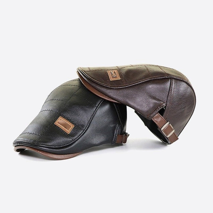 Retro Férfi Bőr Baret - HeritageCap