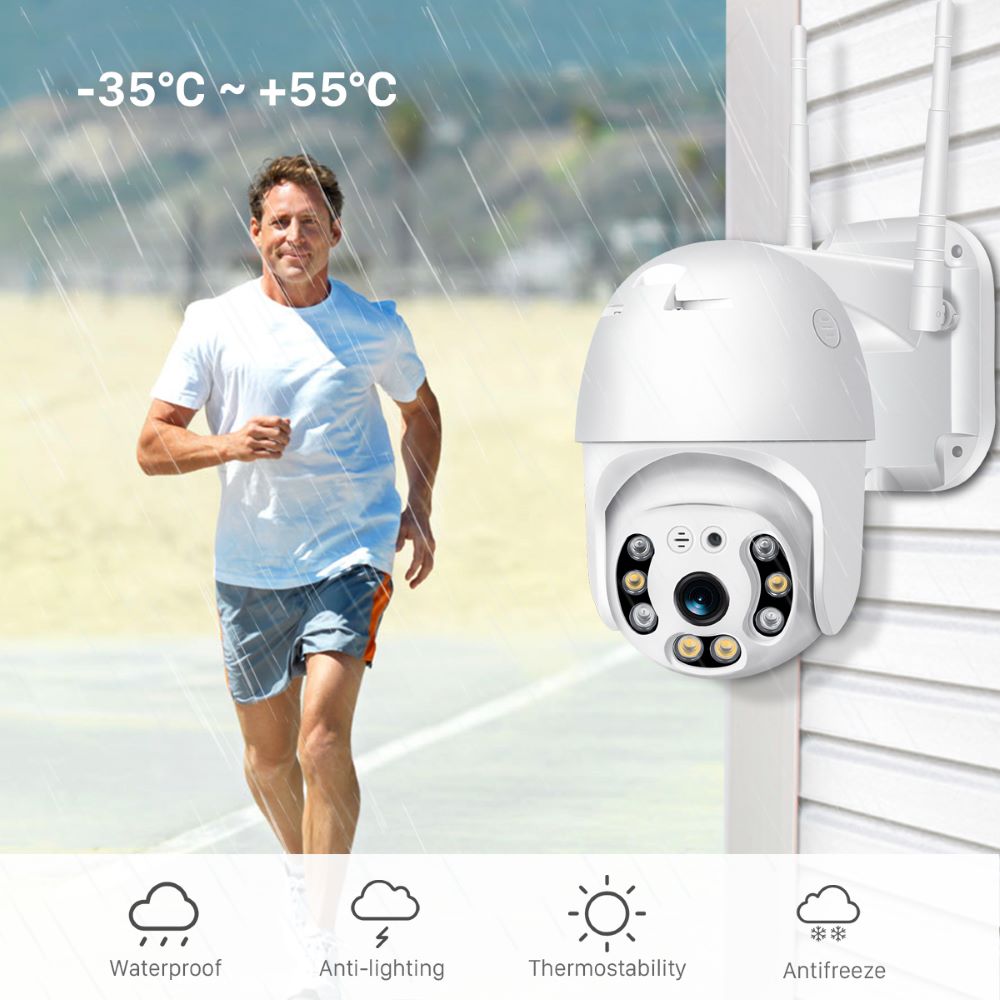 Vezeték nélküli Kültéri Biztonsági Kamera WiFi-vel – SecureView 360