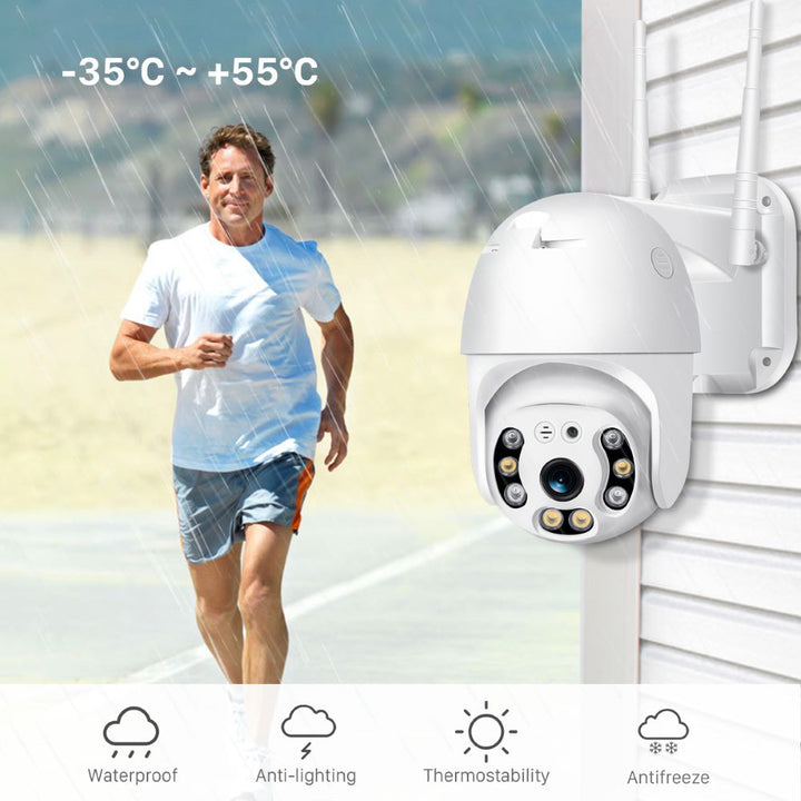 Vezeték nélküli Kültéri Biztonsági Kamera WiFi-vel – SecureView 360
