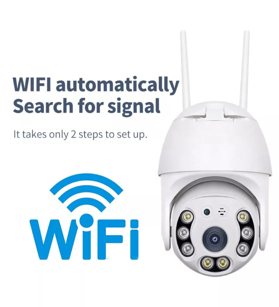 Vezeték nélküli Kültéri Biztonsági Kamera WiFi-vel – SecureView 360