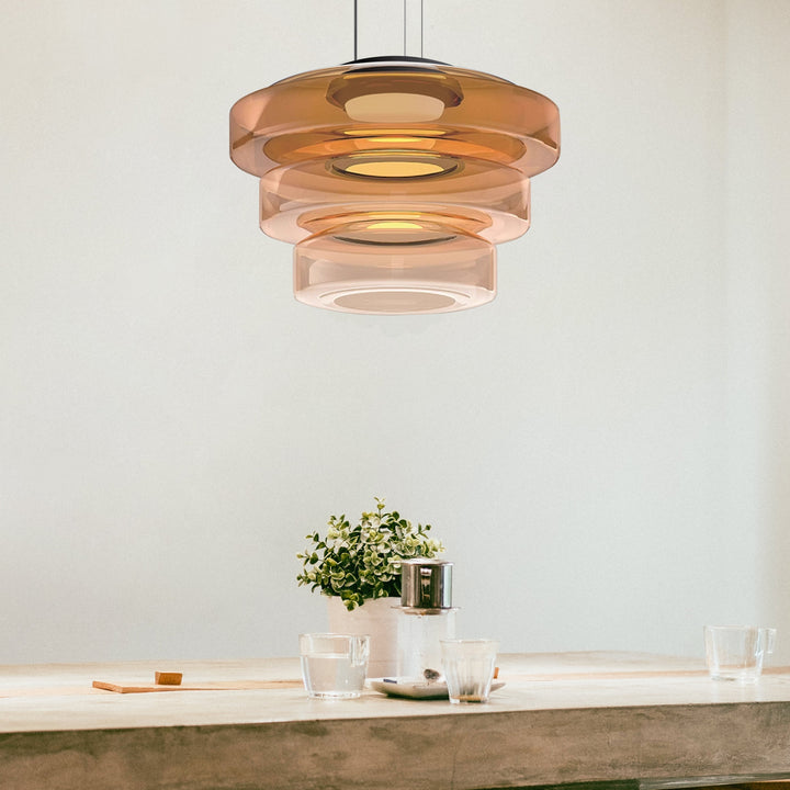 AA NOT AVAIALBLE Modern üveg függőlámpa Bauhaus stílusban - AuroraSphere