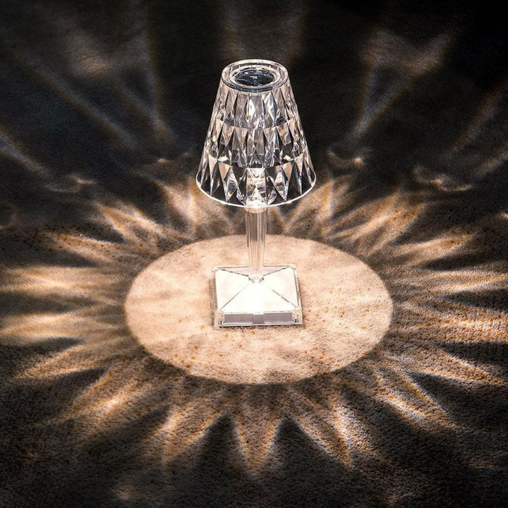 Kristály Asztali Lámpa Érintésvezérléssel - LumeCrystal