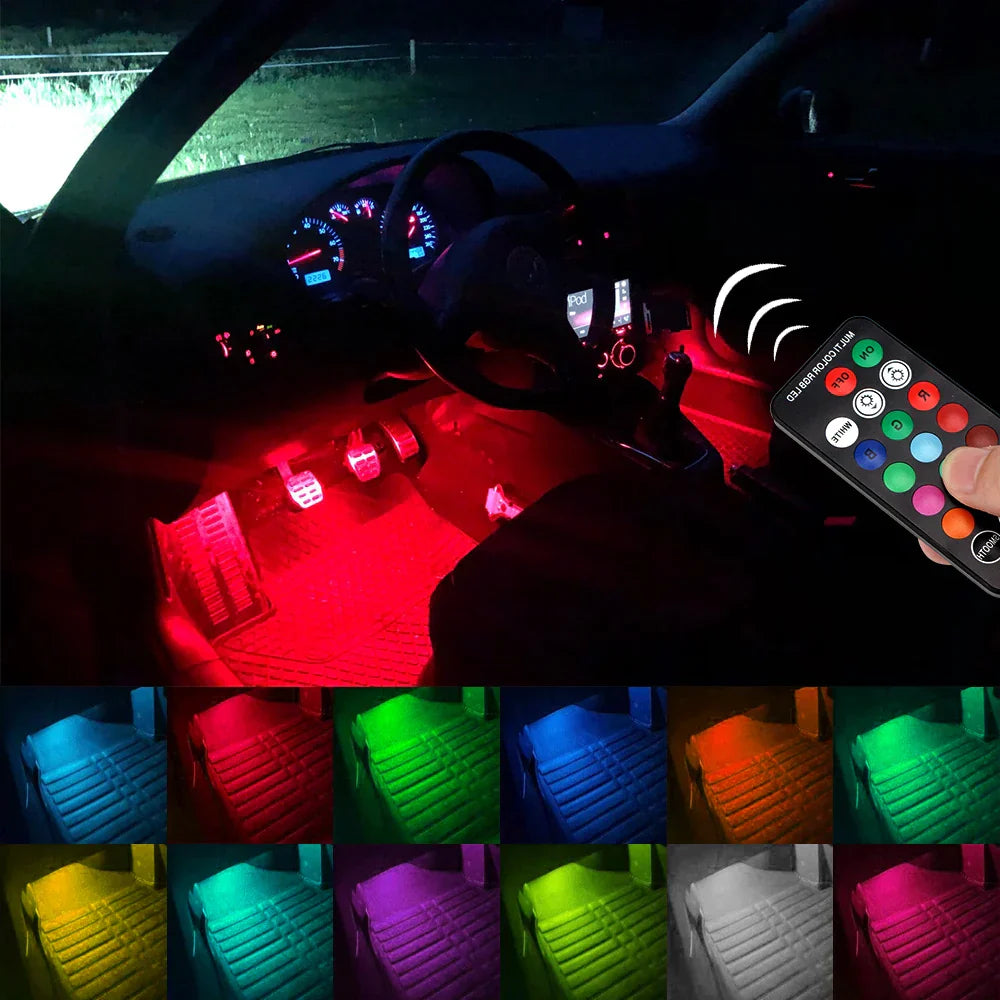 Hangulatos Auto LED-Világítás - GlowRide