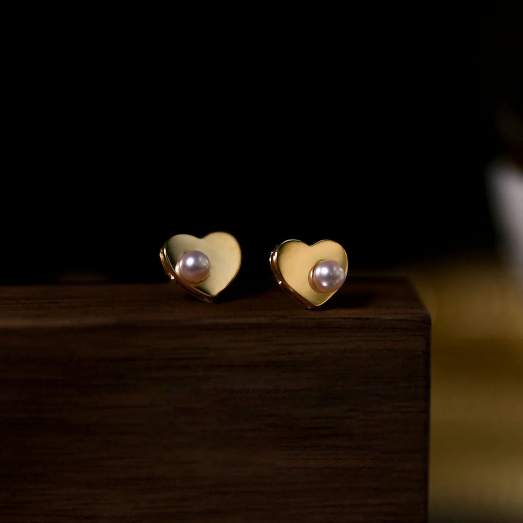 Hart Parel Studs - Amelie