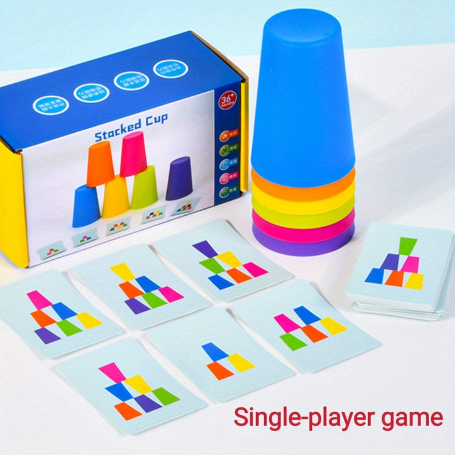 Oktatási Ragasztócsésze Puzzles játék - StackSmart