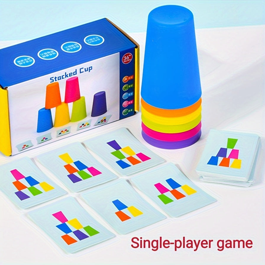 Oktatási Ragasztócsésze Puzzles játék - StackSmart