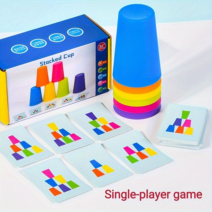 Oktatási Ragasztócsésze Puzzles játék - StackSmart
