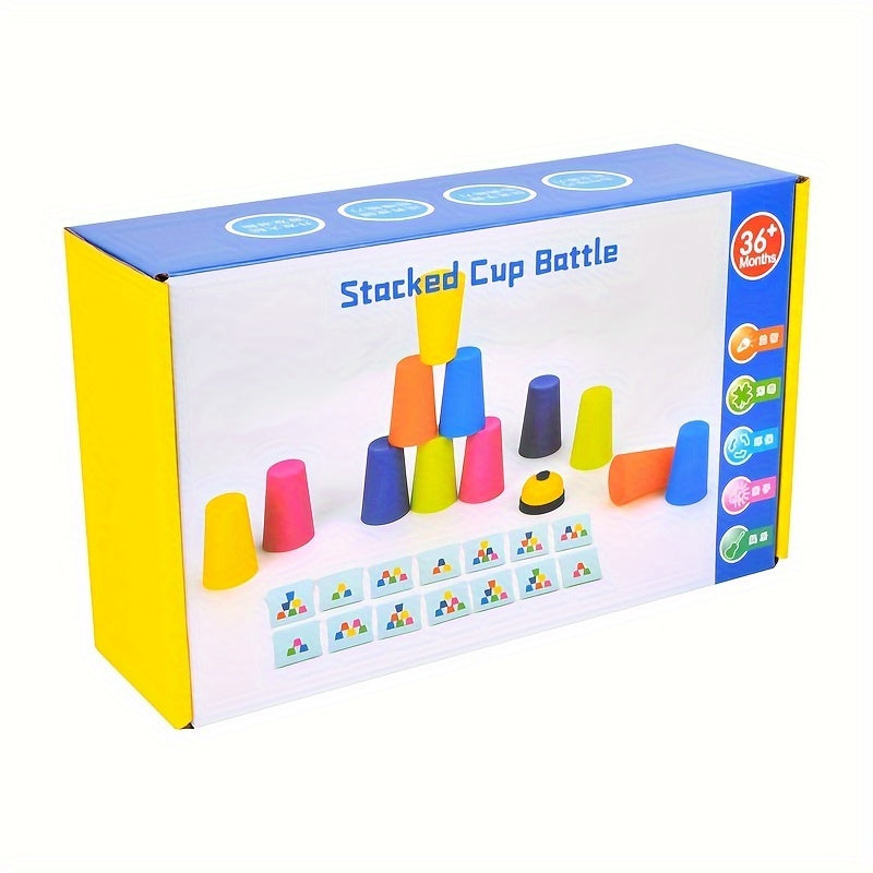 Oktatási Ragasztócsésze Puzzles játék - StackSmart