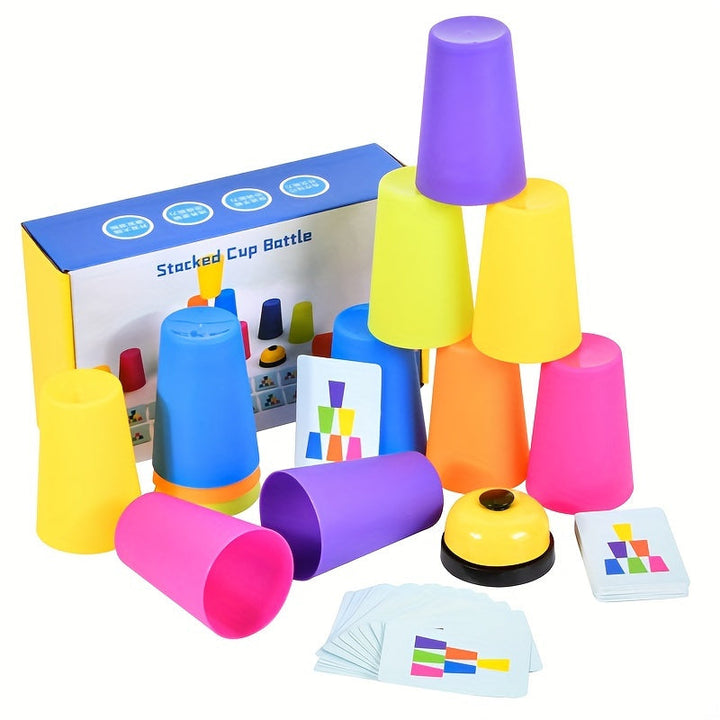 Oktatási Ragasztócsésze Puzzles játék - StackSmart