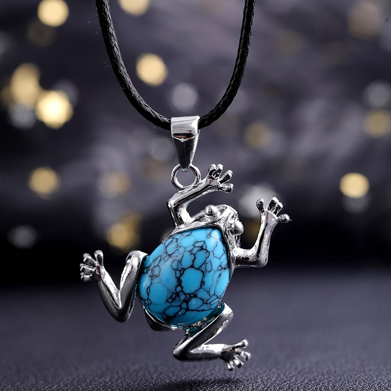 Természetes Kristály Béka Meditációs Lánc - Gaia
