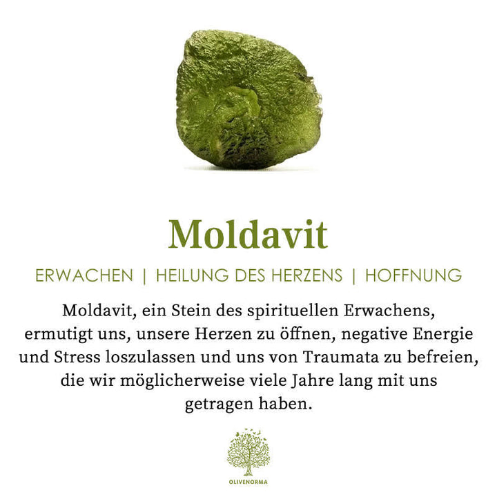 Kellemes természetes moldáviai moldavit nyaklánc - Lyra