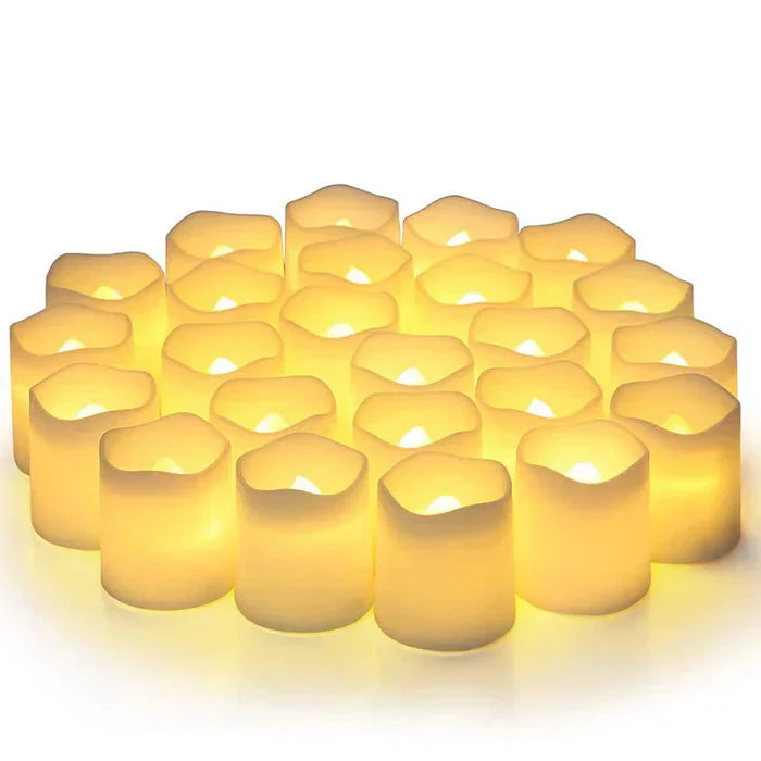 AA NOT AVAILABLE 24 Darabos LED Lámpás Gyertya Készlet - GlowFlicker