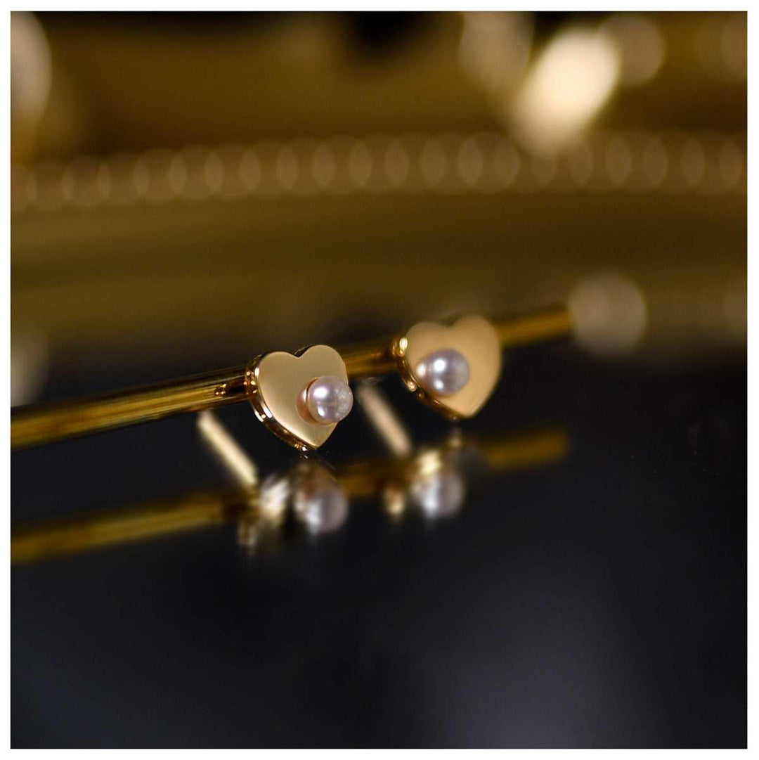 Hart Parel Studs - Amelie