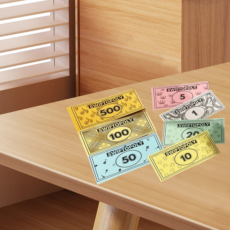 Zenén alapuló társasjáték dalkártyákkal és Monopoly-pénzzel játékestekre.
