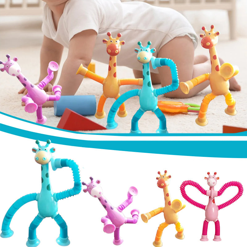 Rugalmas Zsiráf Játék Szívókoronggal - StretchyGiraffe