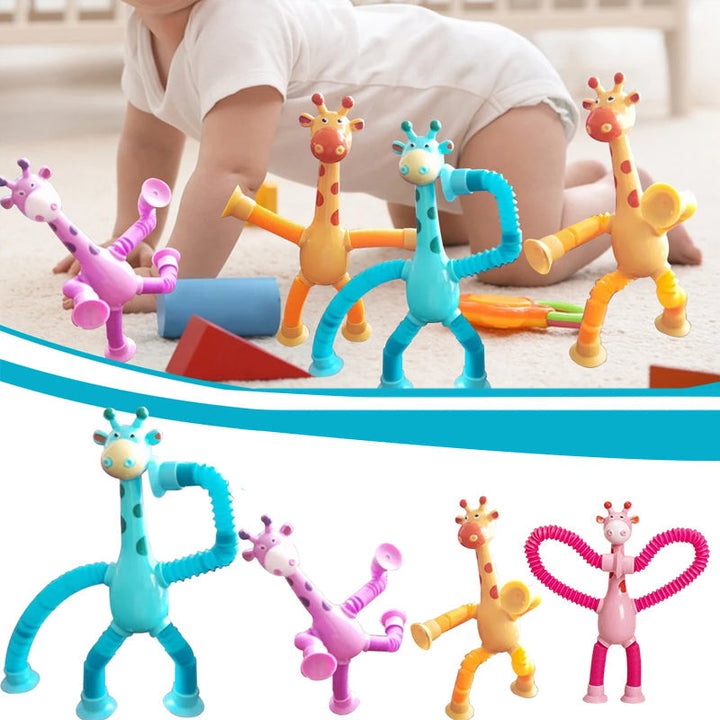 Rugalmas Zsiráf Játék Szívókoronggal - StretchyGiraffe