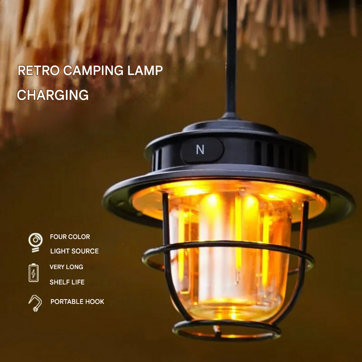 Hordozható Led Kempinglámpa - VintaGlow