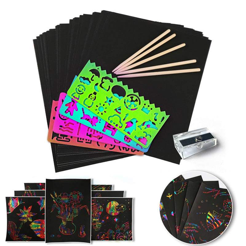 Varázslatos Szivárvány Színek Kifestő Kártyaszett - ColorBurst