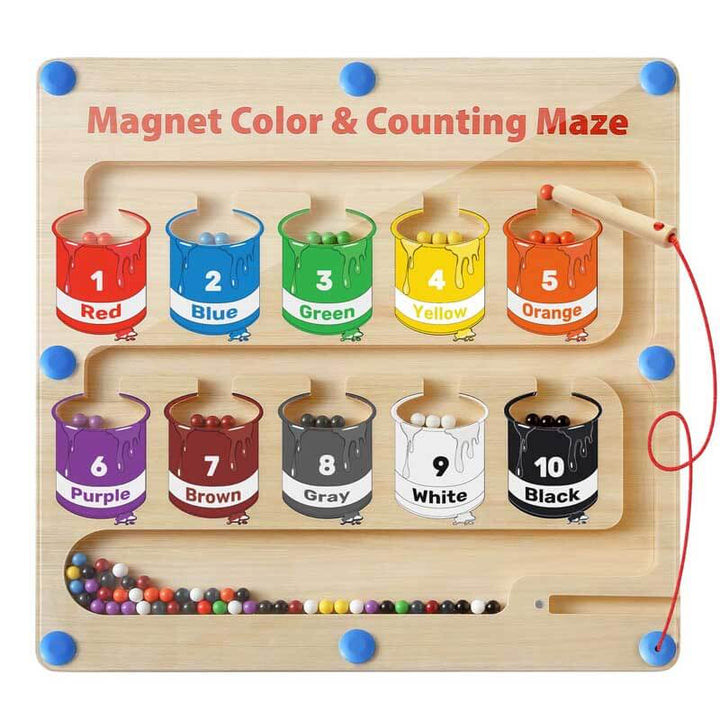 Színes Mágneses Számláló Puzzel - MagniTally