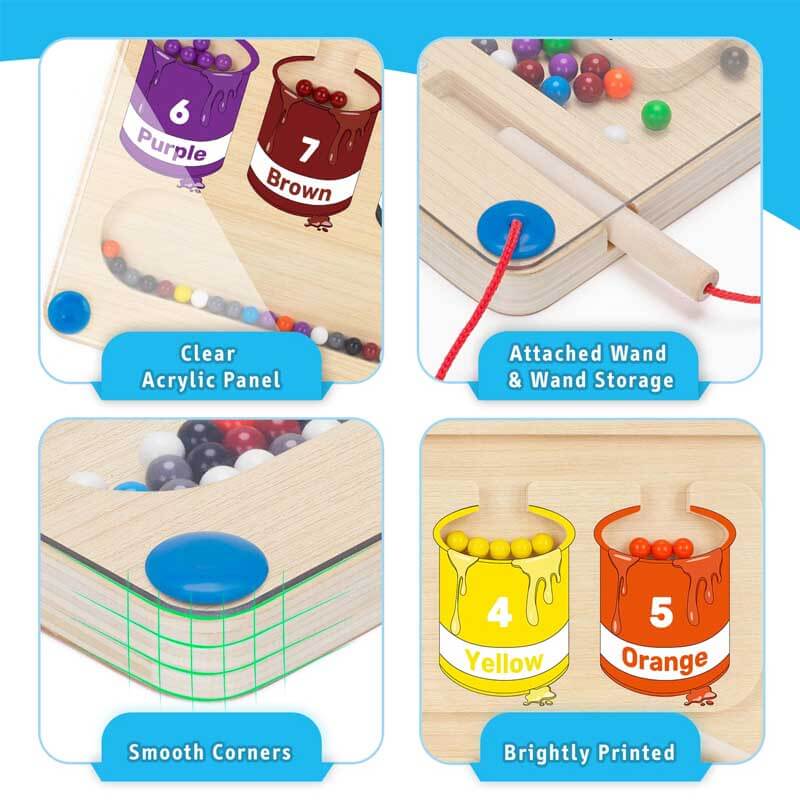 Színes Mágneses Számláló Puzzel - MagniTally