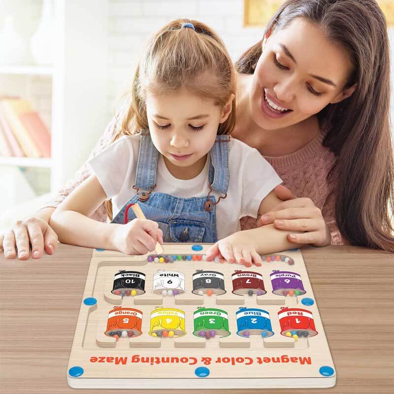 Színes Mágneses Számláló Puzzel - MagniTally