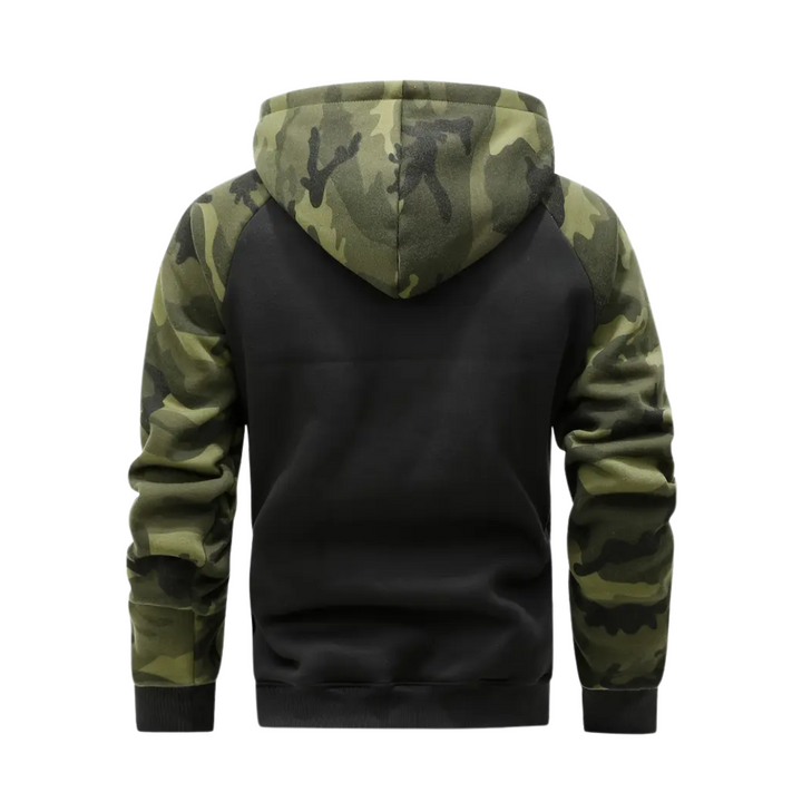 Meleg és kényelmes férfi kamuflázs fleece dzseki – Ethan