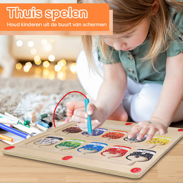 Mágneses Tanulási Labirint Szín- és Számfelismeréshez - MazeMagic