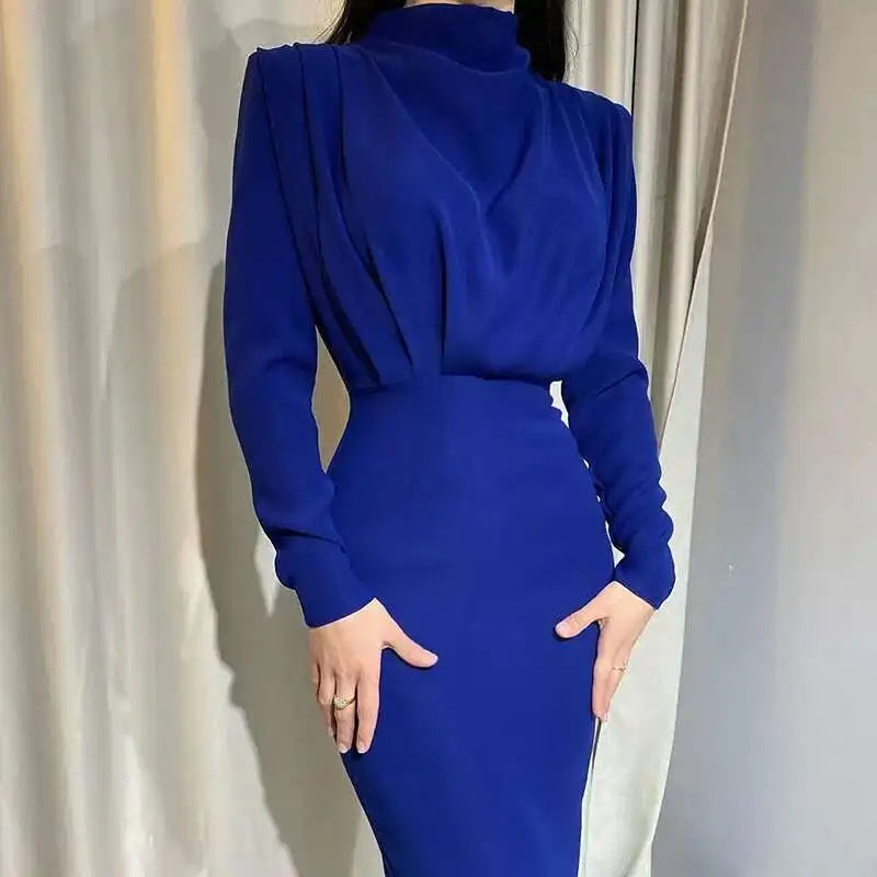 Bodycon Midi Ruha Turtleneck-kal – Valeria