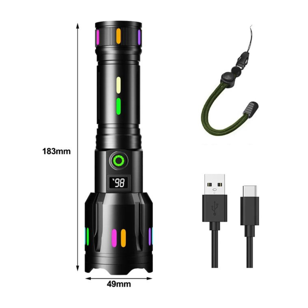 Katonai LED Zseblámpa - LumenPro