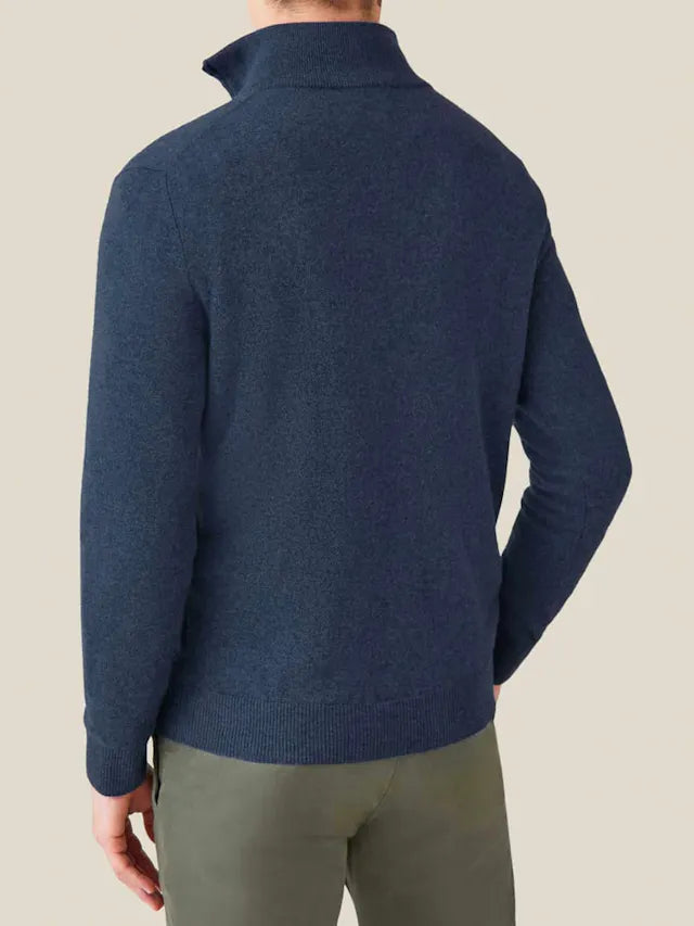 Kényelmes Férfi Zip-up Pulóver - Lucas