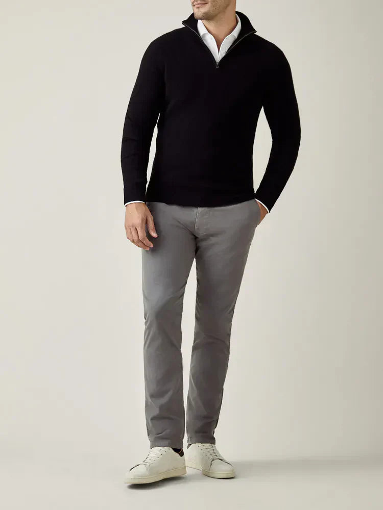 Kényelmes Férfi Zip-up Pulóver - Lucas