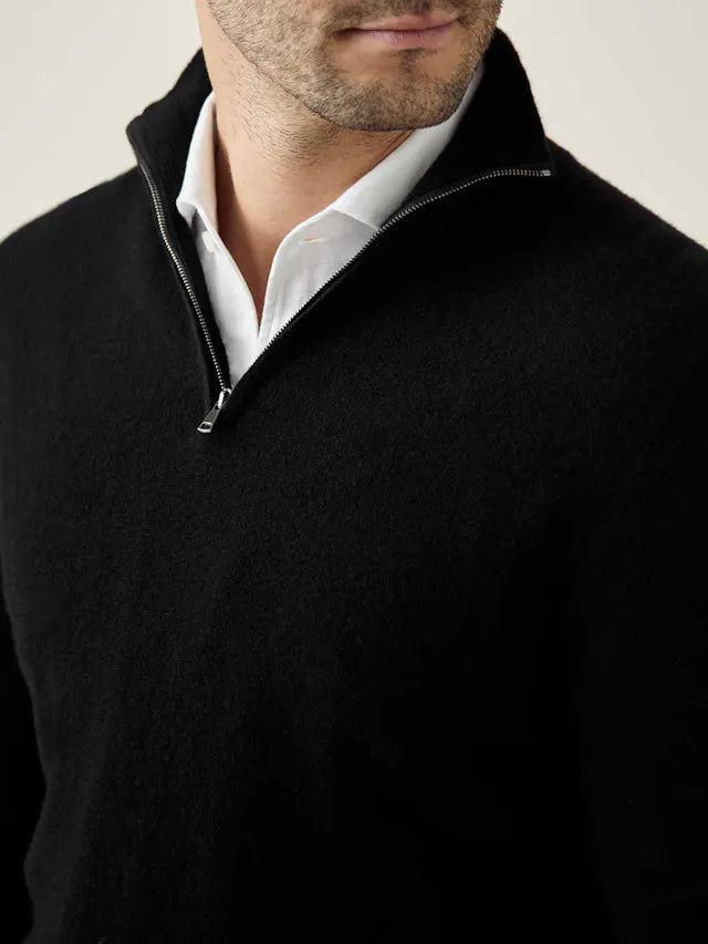 Kényelmes Férfi Zip-up Pulóver - Lucas