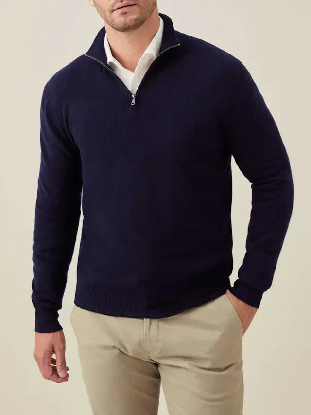 Kényelmes Férfi Zip-up Pulóver - Lucas
