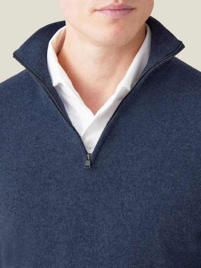 Kényelmes Férfi Zip-up Pulóver - Lucas