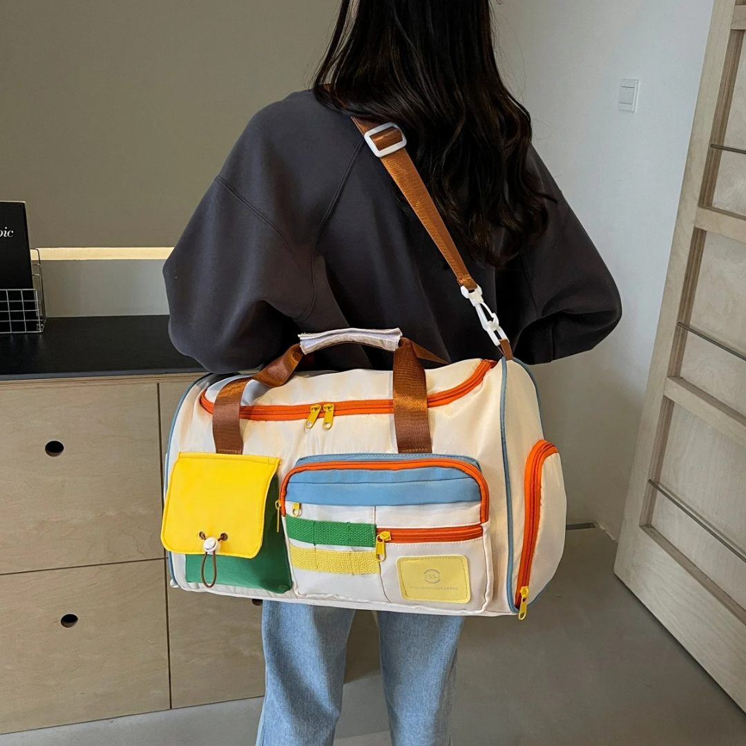Könnyű Duffeltasak színes blokkokkal - FlexaBag