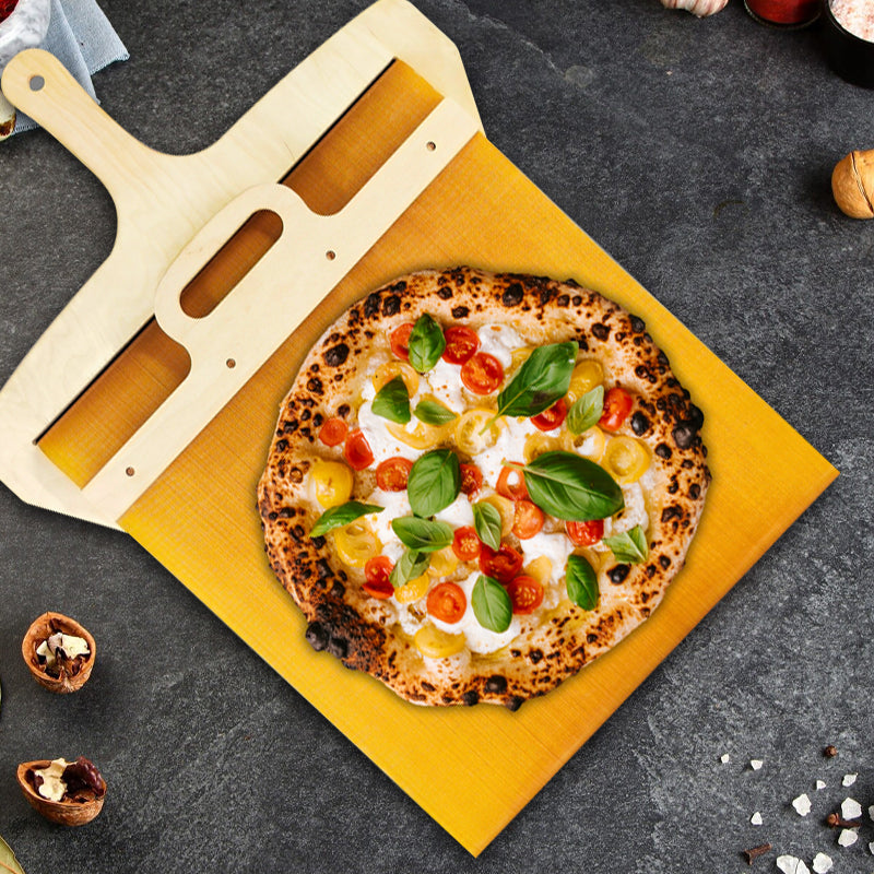 Mozgatható pizzakészítő nyársrúdból készült nyársnyomó mechanizmussal – Fornello