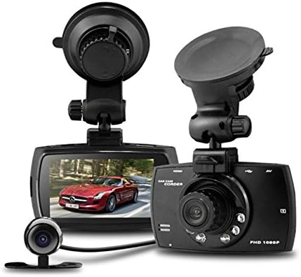 Két lencsés autós fedélzeti kamera G30 2,7" LCD Full HD 1080P G-szenzorral