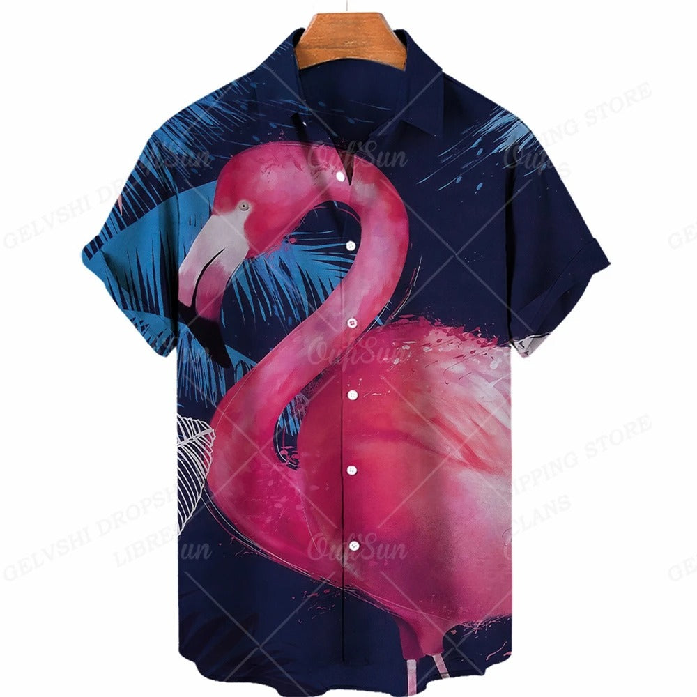 Trópusi 3D Flamingó Ing – Kai