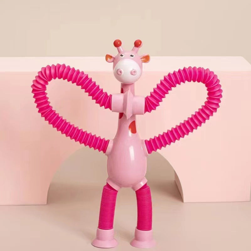 Rugalmas Zsiráf Játék Szívókoronggal - StretchyGiraffe