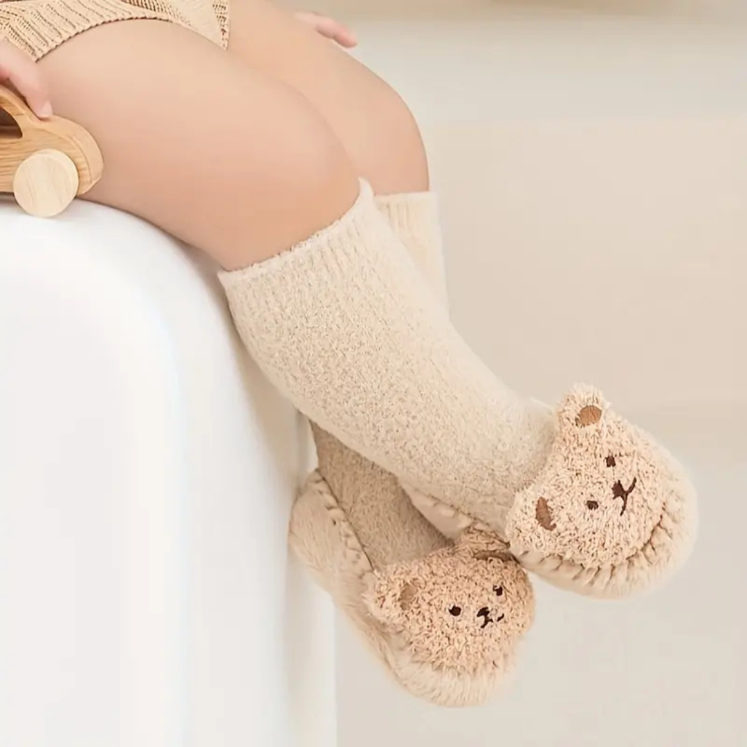 Gyerek házi papucs zoknik mackókkal – CozyBear