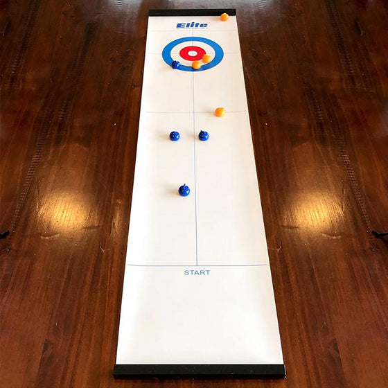 Mini asztali curling játék otthoni használatra csúszókövekkel és mágnesrudakkal