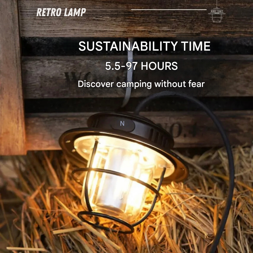 Hordozható Led Kempinglámpa - VintaGlow