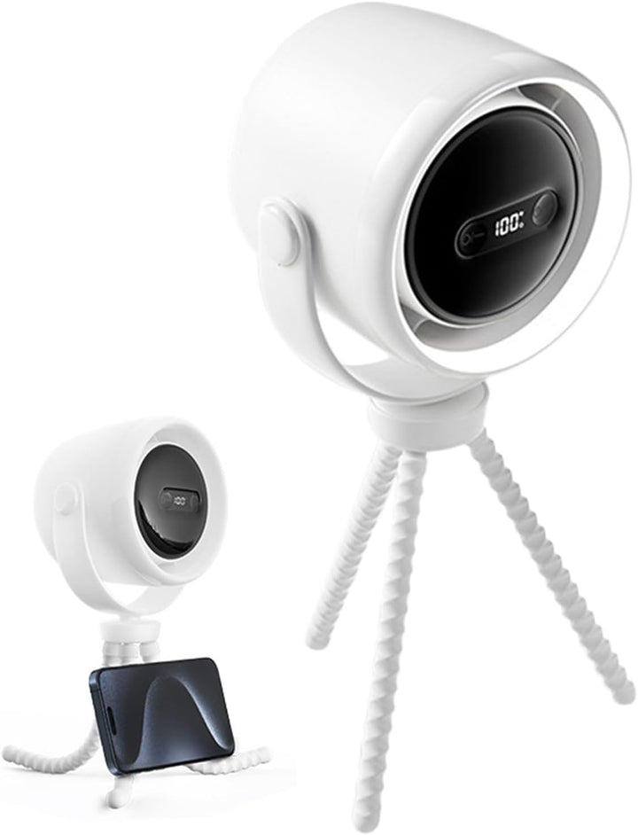 Újratölthető Clip-On Babakocsi Ventilátor Éjjeli Fénnyel 100 Sebesség