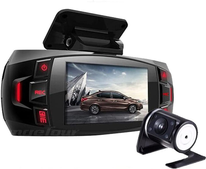 Dupla Kamera Autós Kamera 2,7" LCD 170° Széles Látószögű és Hátsó Nézet