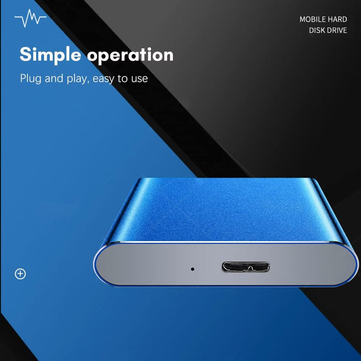 Hordozható 1TB USB 3.0 Külső Merevlemez Fém Tokkal és Magas Sebességű Átvitellel – Dravero